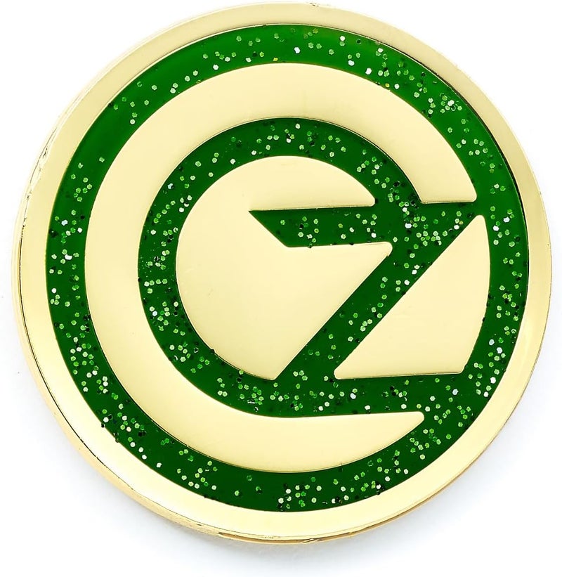 WICKED 's Emerald Green Pin Badge - Oz Logo Pin, One Size, Zinc, No Gemstone - Image 1